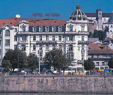 Portugal Hotels Coimbra Hotel Astoria Ansicht vom Fluss aus